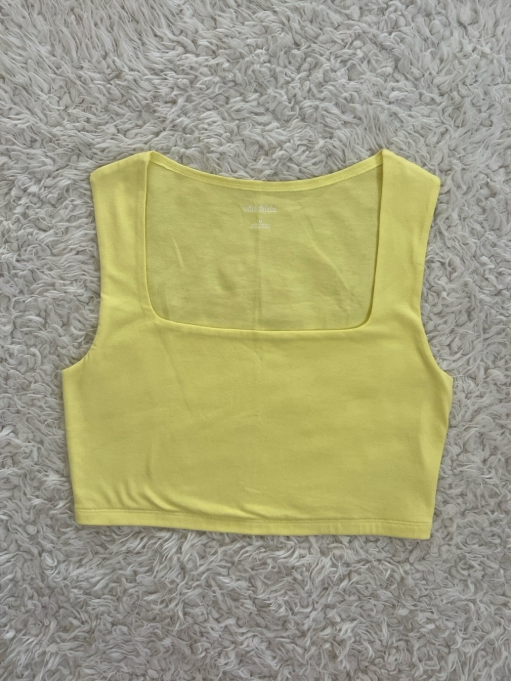 Wild Fable Tank Top Yellow Size Medium Casual Summer Spring